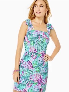 SOLD! Lilly Pulitzer Linnae Romper Size 8 multi banana split dress bow